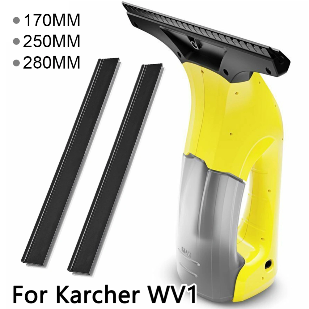 2Pcs 250/170/280mm Window Cleaner Squeegee Replace Blade for Karcher WV1 WV2 WV5