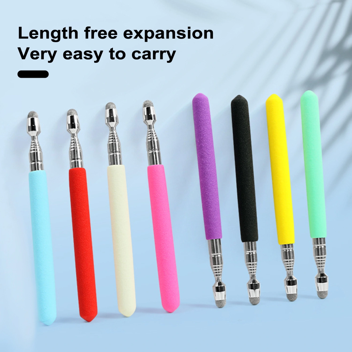 Telescopic Teacher Pointer Anti-slip Portable Universal Handheld Whiteboard Capacitive Touch Screen Presenter Stick Classroom Supplies