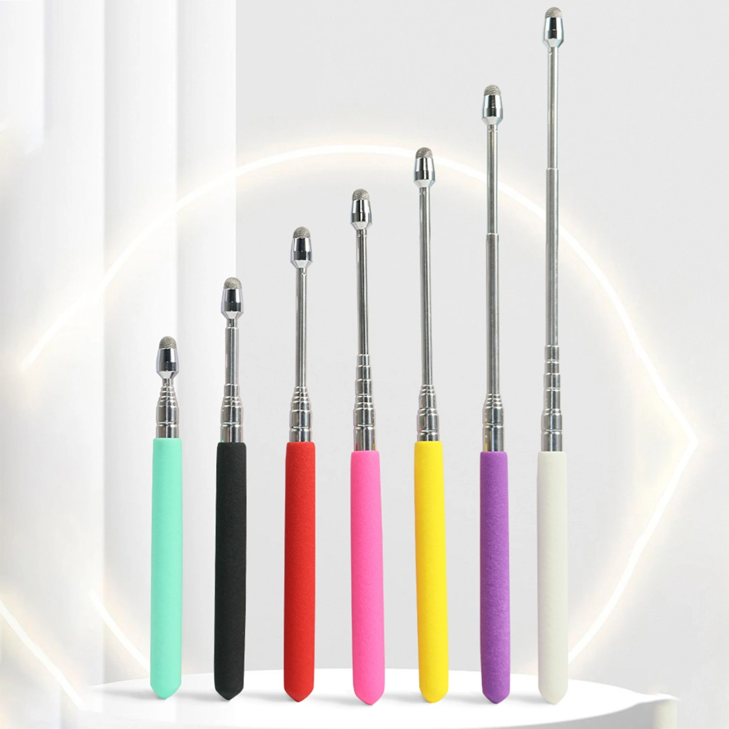 Telescopic Teacher Pointer Anti-slip Portable Universal Handheld Whiteboard Capacitive Touch Screen Presenter Stick Classroom Supplies