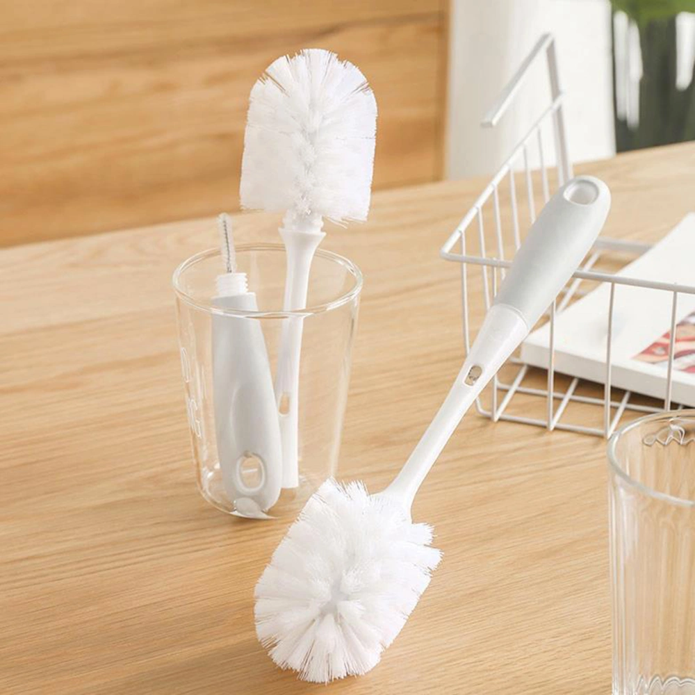 Bottle Cleaning Brush with Detachable Handle Food Grade PP Ergonomically Designed Cup Cleaner Household Supplies