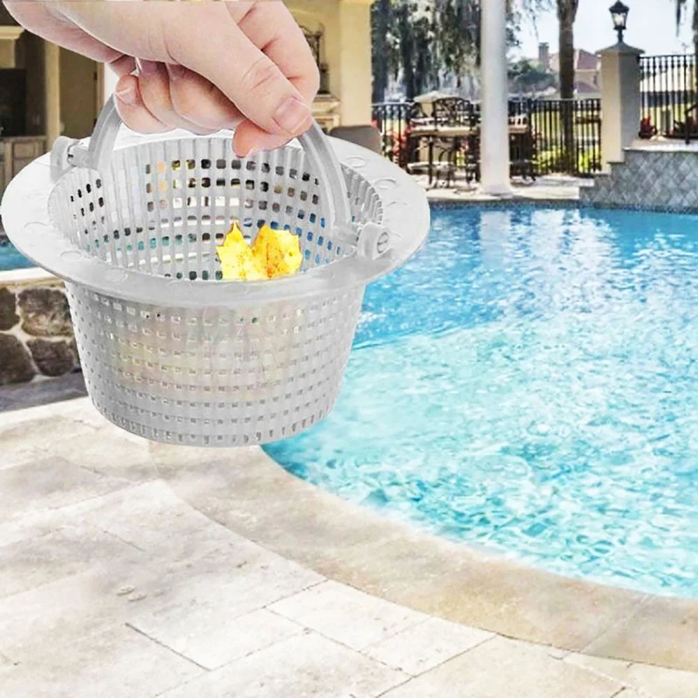 Universal Anti-clog Swimming Pool Pond Accessory Skimmer Strainer Handle Basket