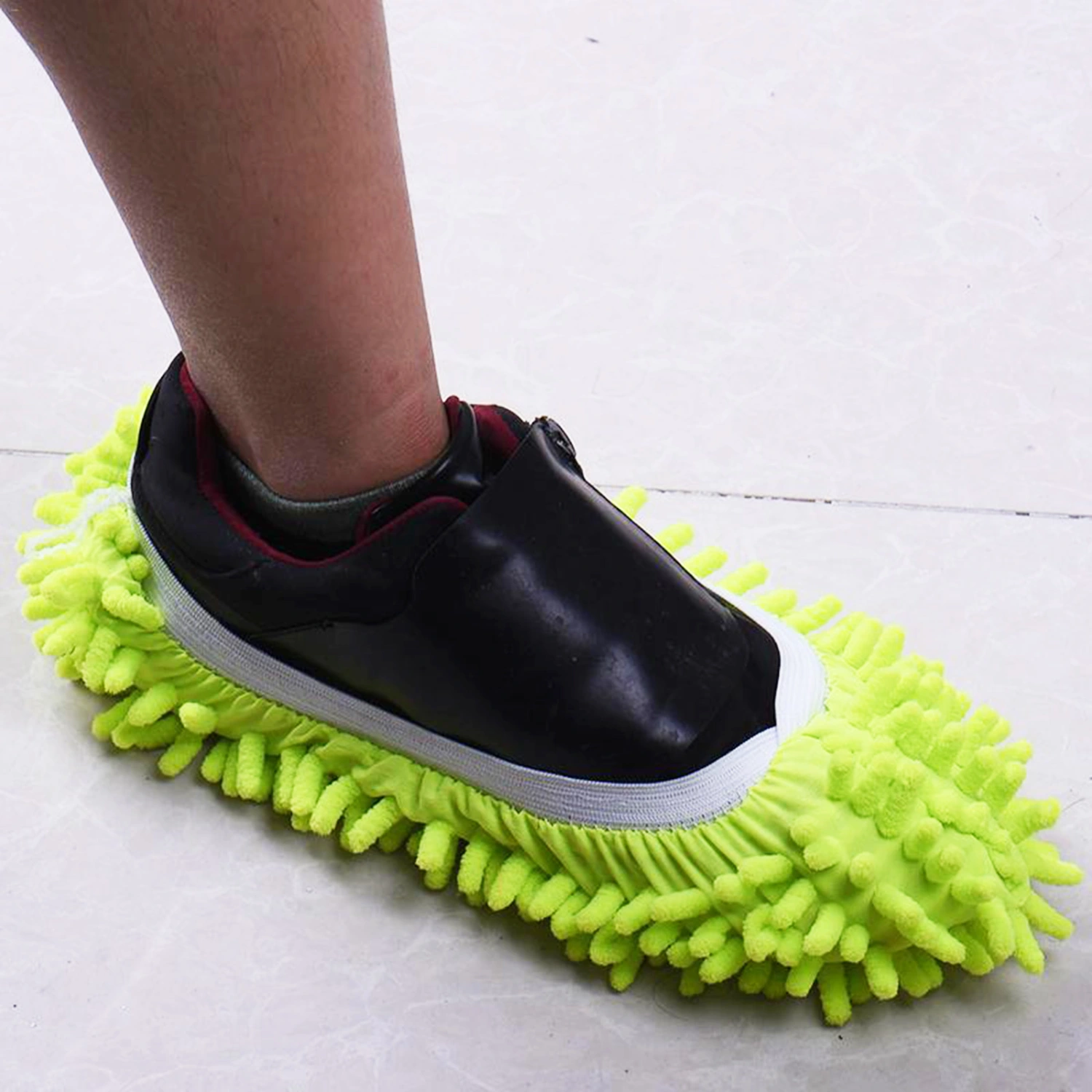 2Pcs/10Pcs Bathroom Kitchen Cleaner Mop Fuzzy Slipper Floor Cleaning Shoe Cover