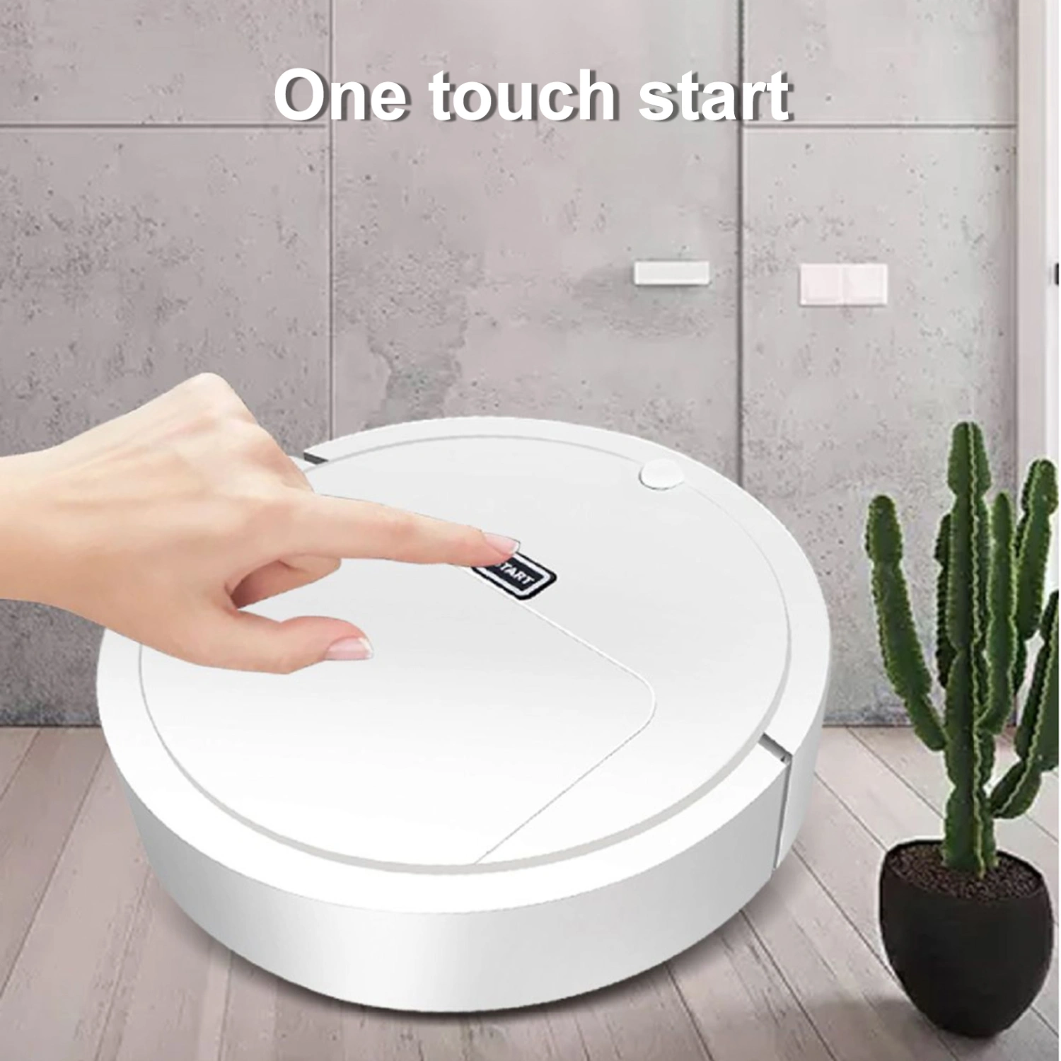 Robot Vacuum Strong Suction Labor Saving ABS Intelligent Sweeping Cleaner for Carpet
