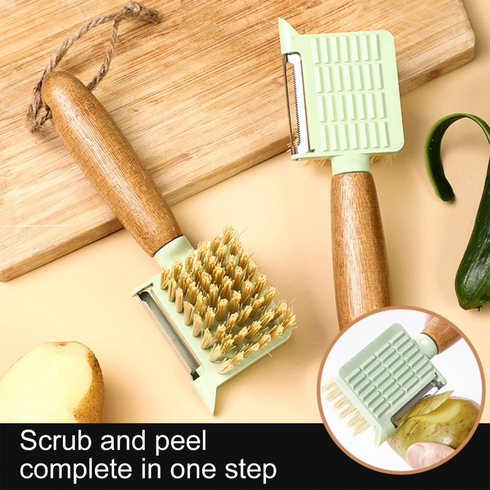 Cleaning Brush Hanging Design Fine Workmanship Long Handle Kitchen Potato Cucumber Peeling Cleaning Brush for Restaurant