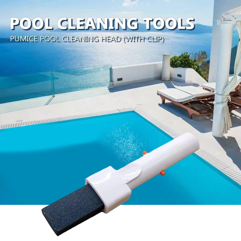 Swimming Pool Brush Effective Labor-saving with Handle Easy to Use Pool Cleaning Tool Remove Rust Stain Anti-deformed Comfortable Handles Pumice Brush for Swimming Pool