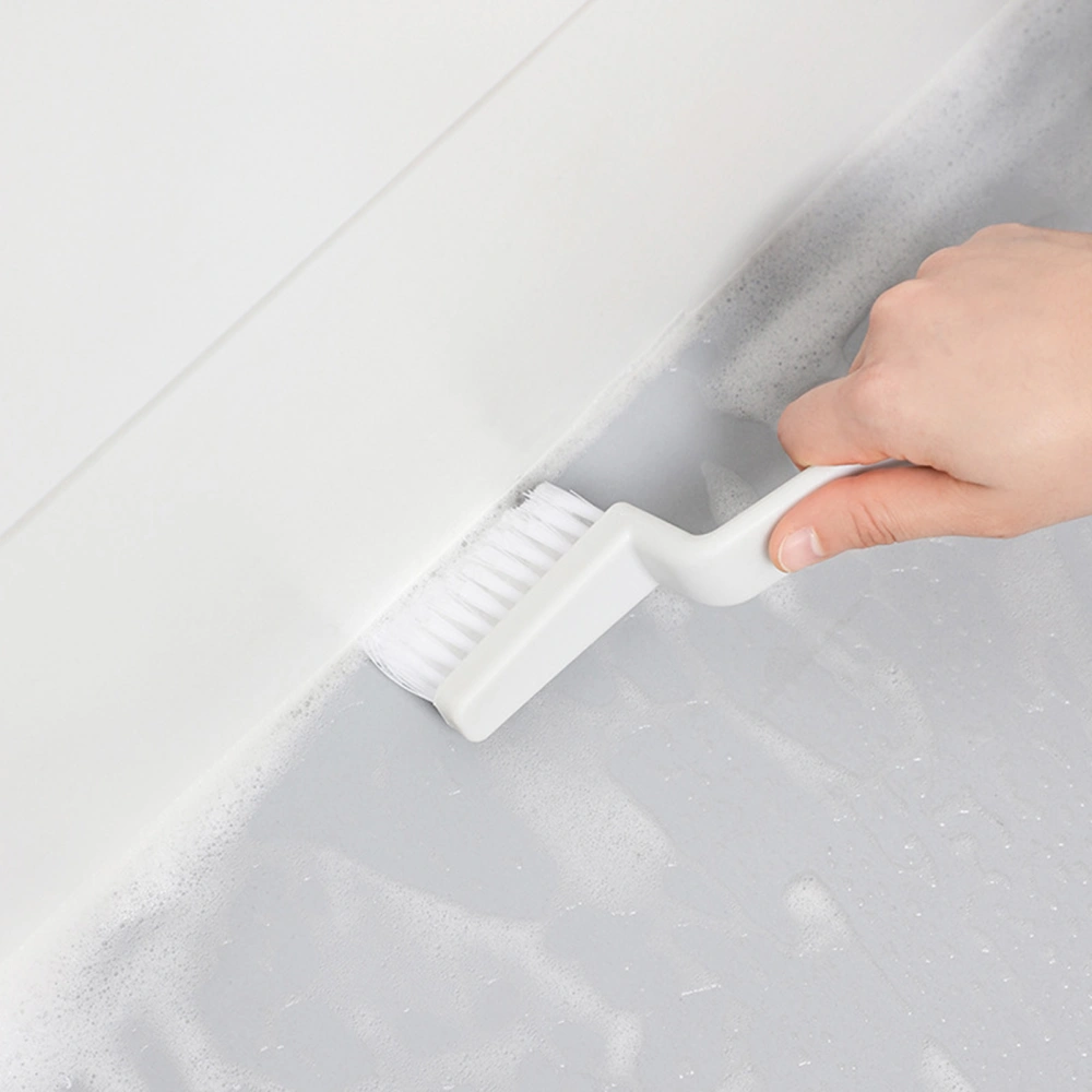 Floor Crevice Brush Hanging Hole Design Comfortable Grip Strong Decontamination Dense Bristles Grout Brush Clean The Crevices Labor Saving Anti-crack Cleaning Brush for Bathroom