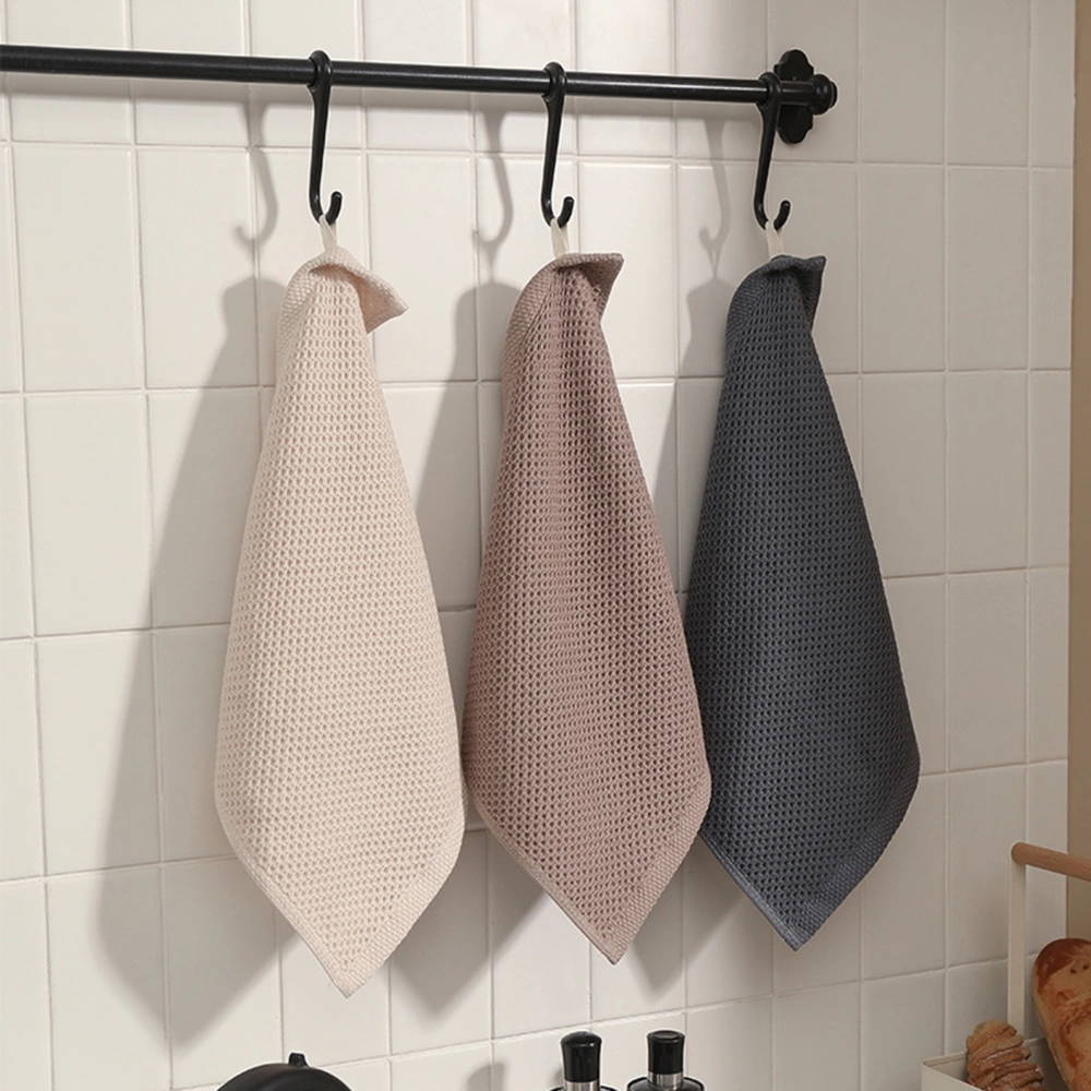 Household Dish Cloths Double-sided Honeycomb Terry Not Easily Deformed Cleaning Tools Soft Texture Dish Towel for Kitchen