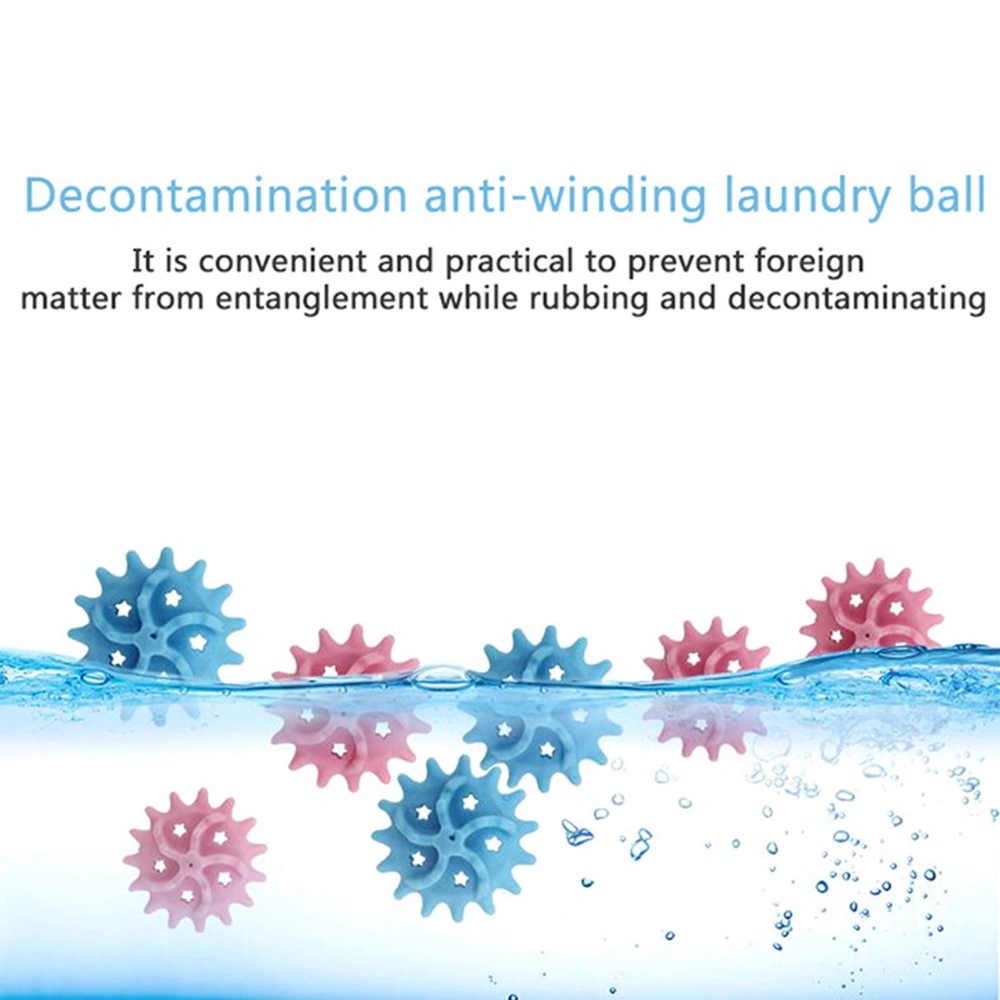 10Pcs Laundry Ball Super Strong Decontamination Anti-wrap Reusable Washing Machine Clothes Softener for Daily Use