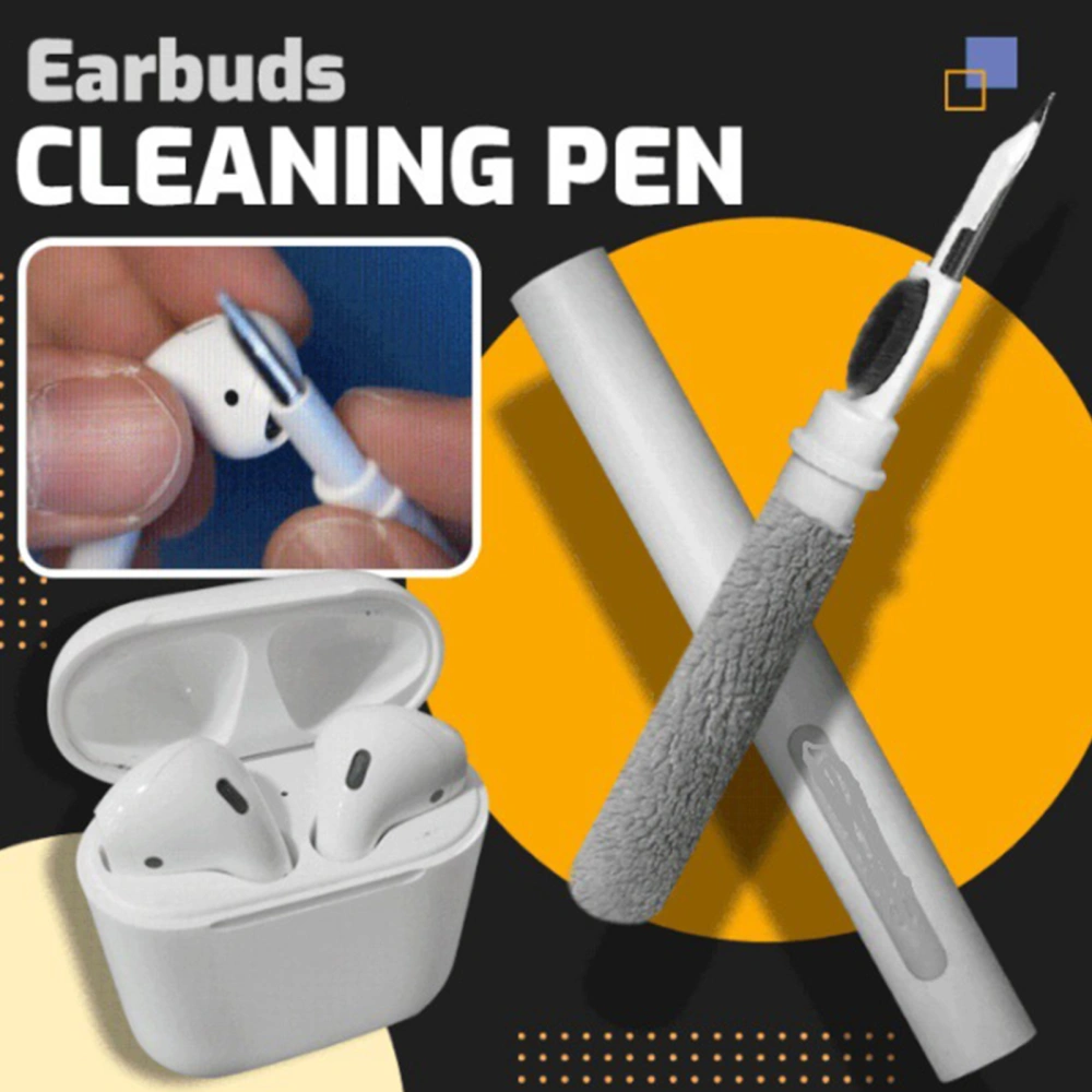 Ergonomic Effective Earbuds Cleaning Pen Plastic Practical Sharp Nib Earbuds Cleaner for Home