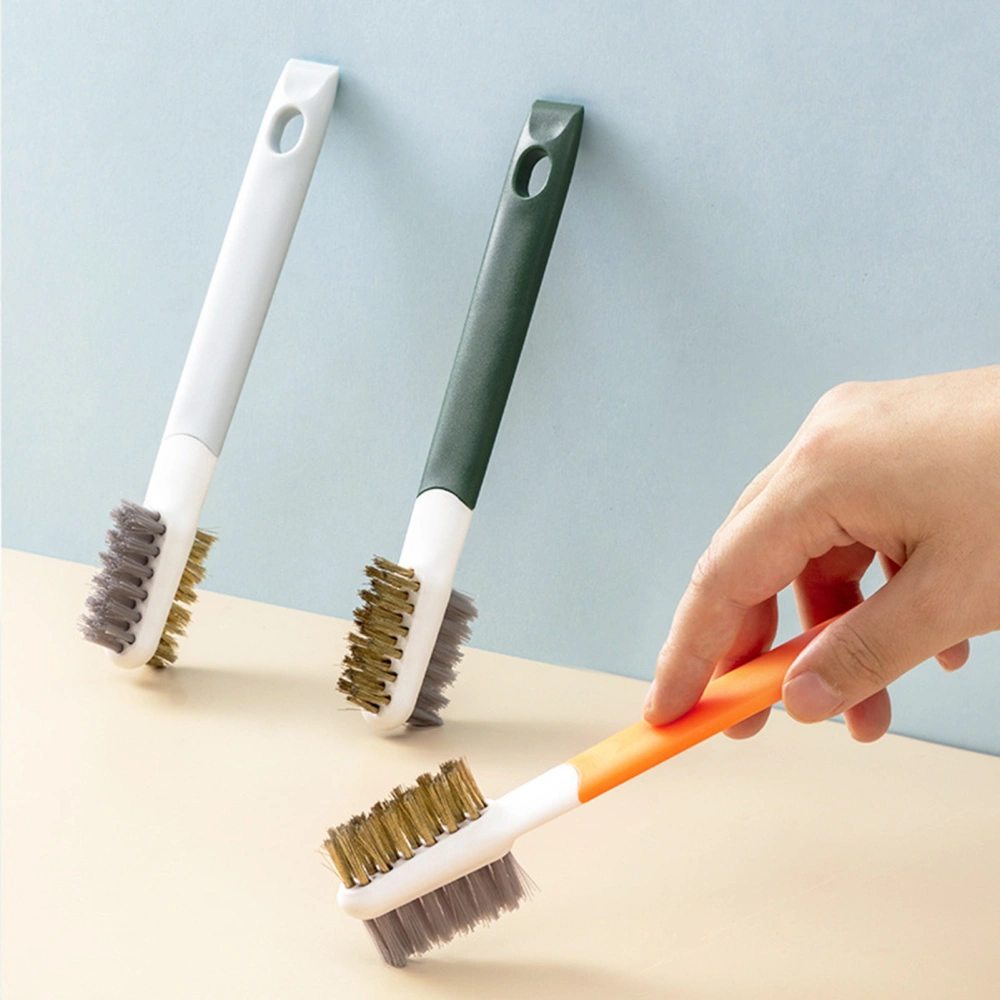 Double-sided Stove Cleaning Brush Scratch-resistant PP Practical Efficient Stove Brush Kitchen Accessories