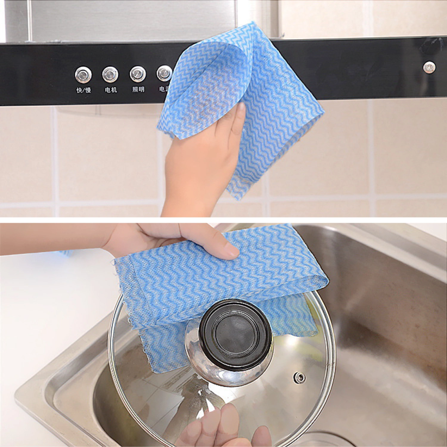 1 Roll Dish Cloth Single-use Lint Free Absorbent Non Woven Fabric Disposable Bowl Plate Washing Rag Kitchen Washcloth Daily Use