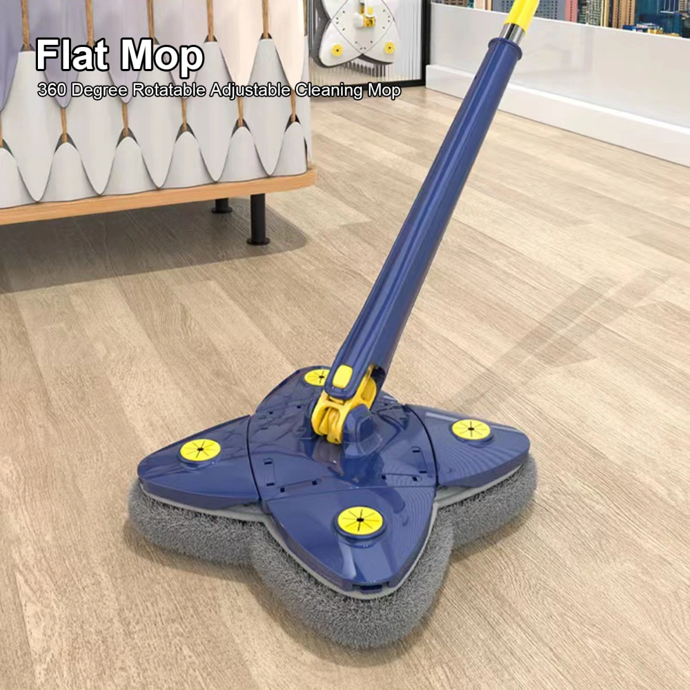 Wall Mop Multifunctional Self-wringing Good Water Absorption Floor Cleaning 360 Degree Rotatable Cleaning Mop Dormitory Accessory