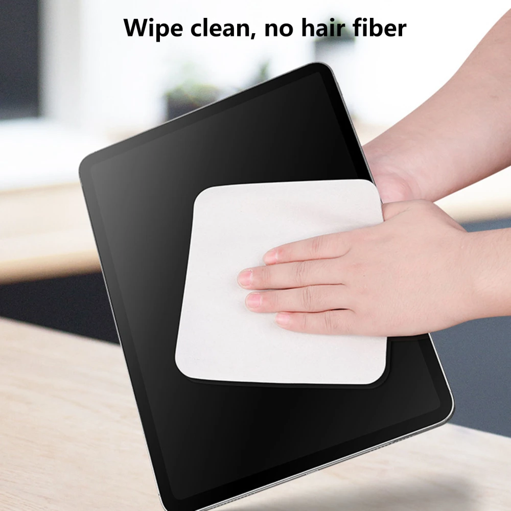 Screen Cleaning Cloth Soft Texture Effective Microfiber No Burr Grey Polishing Towel for iPhone