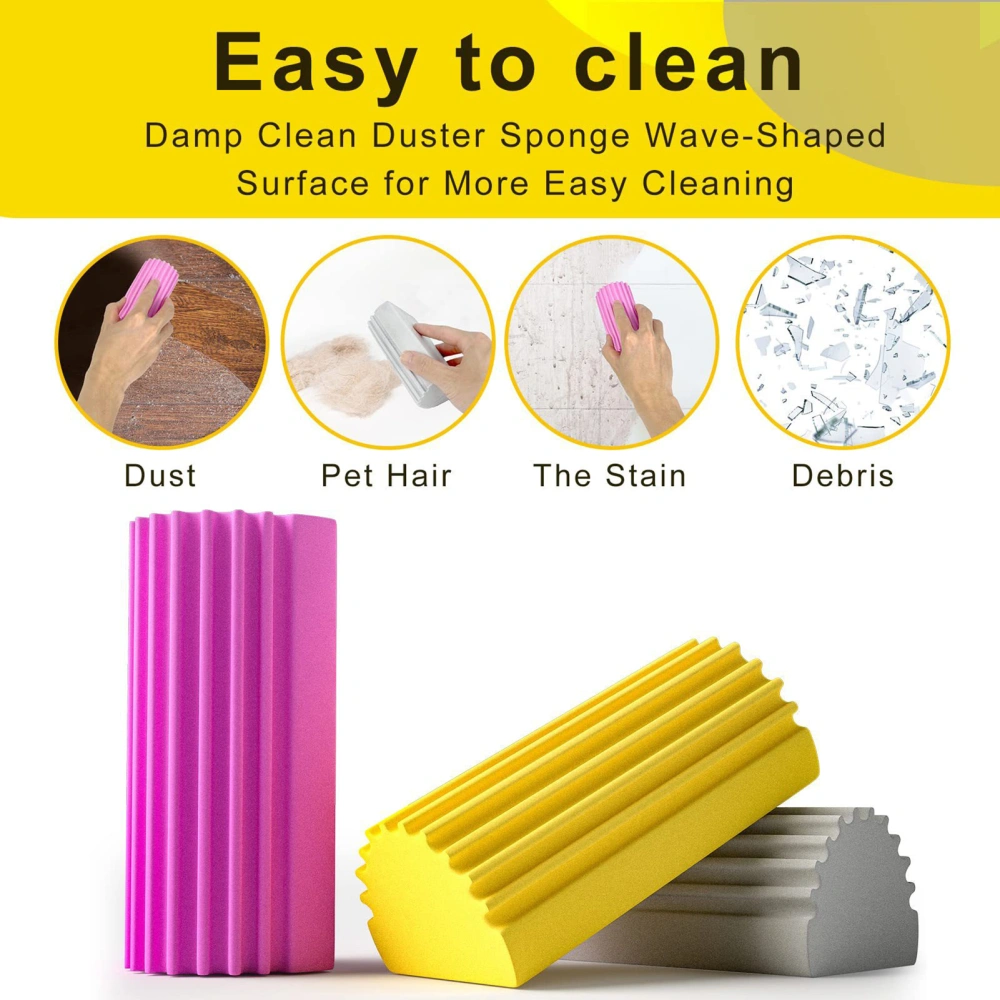 Rich Foam Strong Water Absorption Cleaning Sponge U-shaped Groove Quick Drying Dust Removal Sponge Cleaning Brush Kitchen Utensil