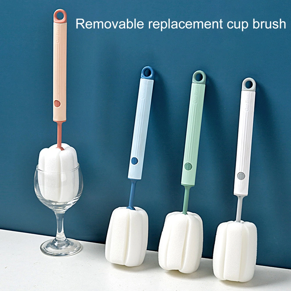 Cleaning Brush Decontamination Hanging Design Soft Detachable Keep Clean PP Material Sponge Cup Cleaning Brush for Home