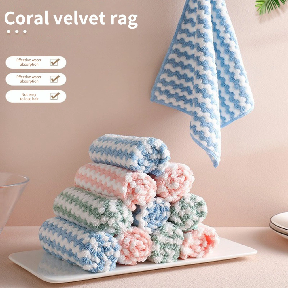 5 Pcs Cleaning Towel Oil Free Strong Decontamination Great Toughness Leave No Trace Kitchen Towels Clean Dish Lightweight Strong Water Absorption Kitchen Dish Cloth for Dining Room