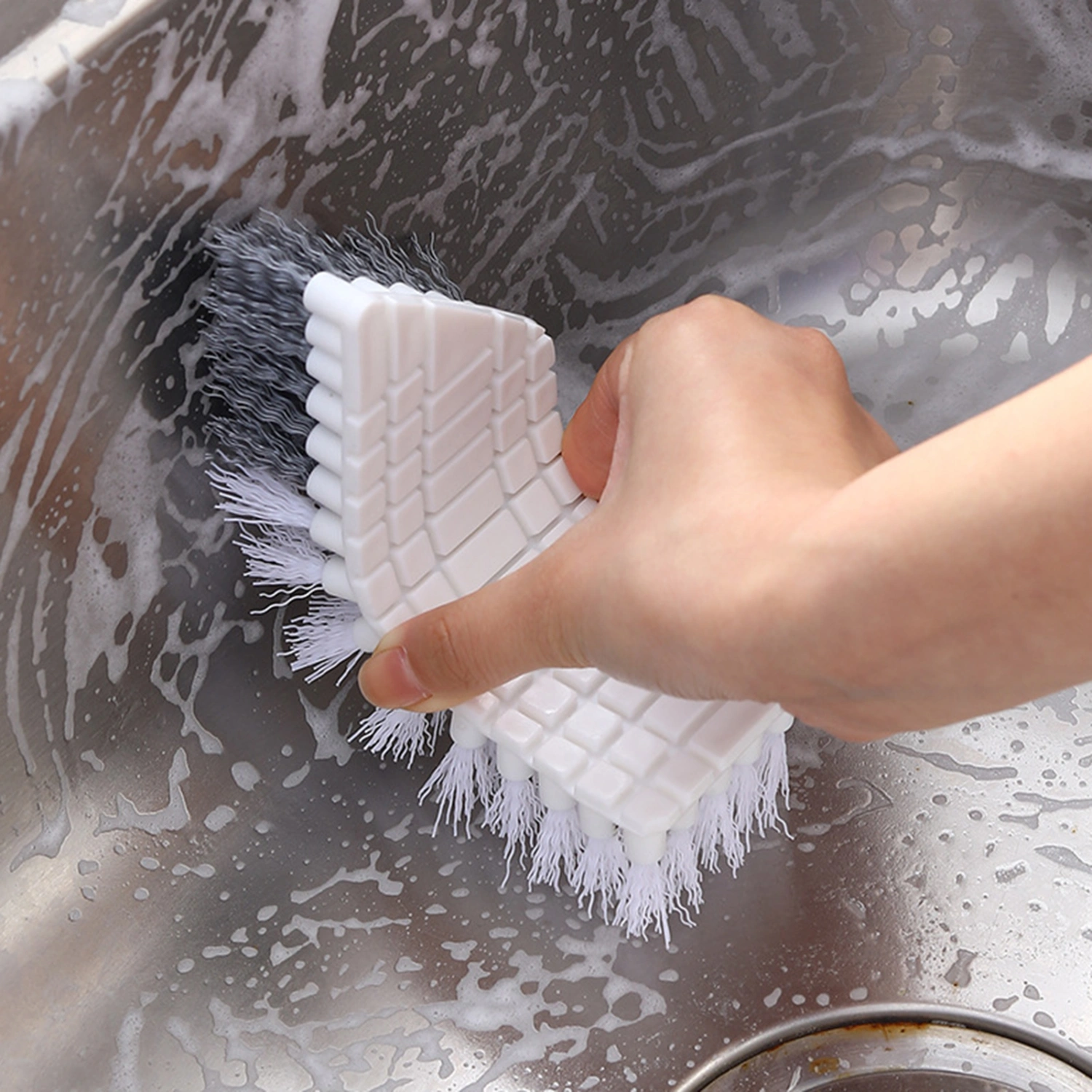 Cleaning Brush Bendable Wide Application Plastic Flexible Tile Stain Scrubber Household Supplies