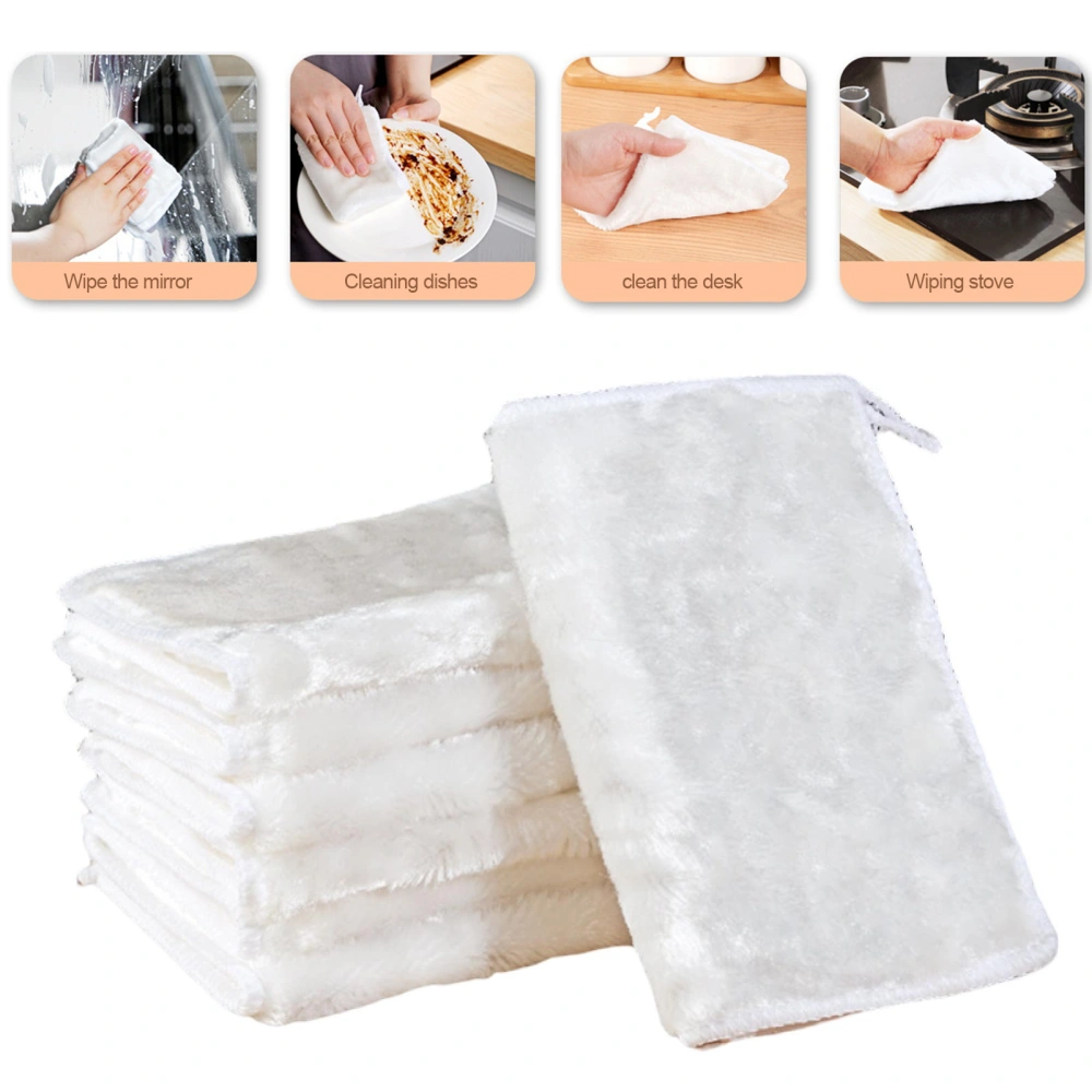 Non-stick Oil Ultra Soft Dish Towel Thickened Absorbent Microfiber Cleaning Cloth Kitchen Supplies