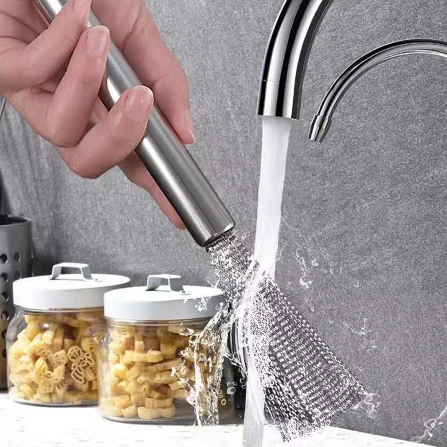 Pot Cleaning Brush Heat-Resistant Strong Decontamination Comfortable Grip Cookware Dish Pot Cleaning Kitchen Supplies