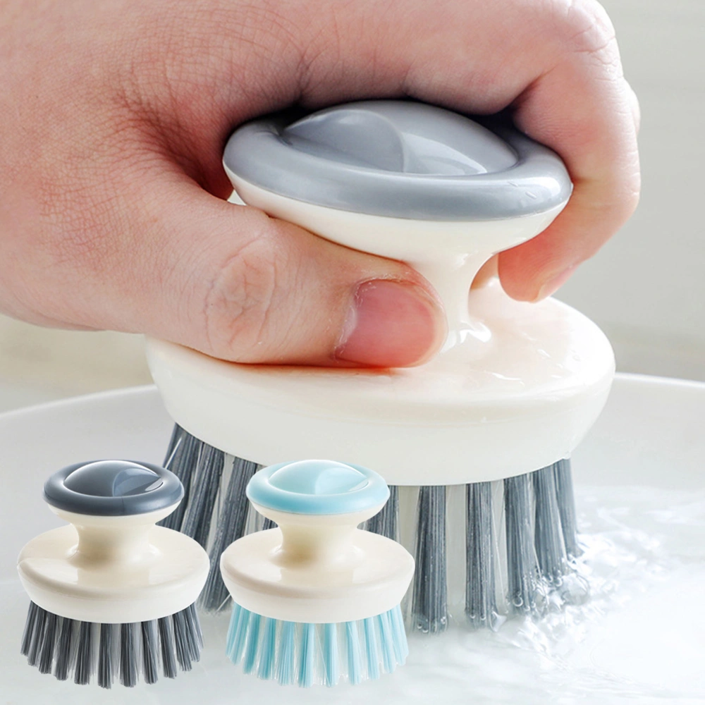 Dish Brush Flexible PP Bristles Ergonomic Handle Oil Proof Stain Removal Small Sink Plate Bowl Pan Scrub Cleaning Scrubber Kitchen Supplies