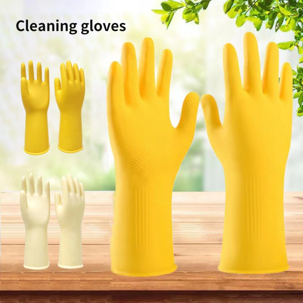 1 Pair Cleaning Gloves Non-slip Good Toughness Protect Hands Latex Housework Cleaning Wash Gloves Home Supplies