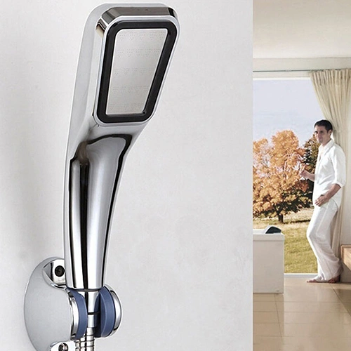 Bathroom Handheld Showerhead Water-saving Shower Head Filter Pressurize Nozzle