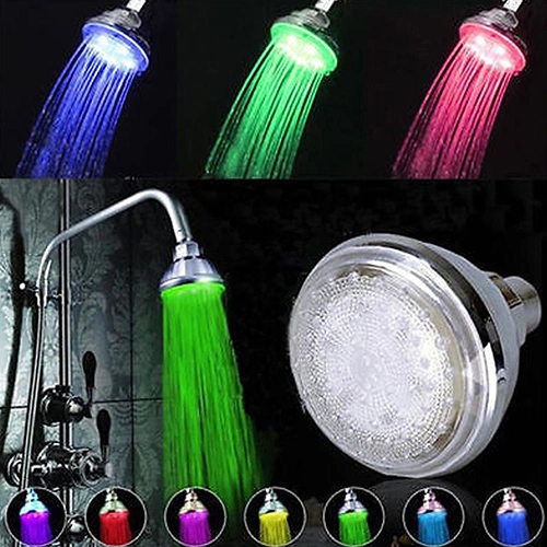 Romantic Automatic 360u00b0Adjustable 7 Color Led Sensor Shower