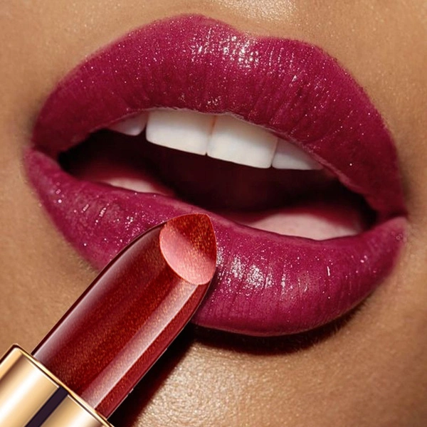 Professional Lips Makeup Waterproof Long Lasting Pigment Nude Pink Mermaid Shimmer Lipstick Luxury Makeup
