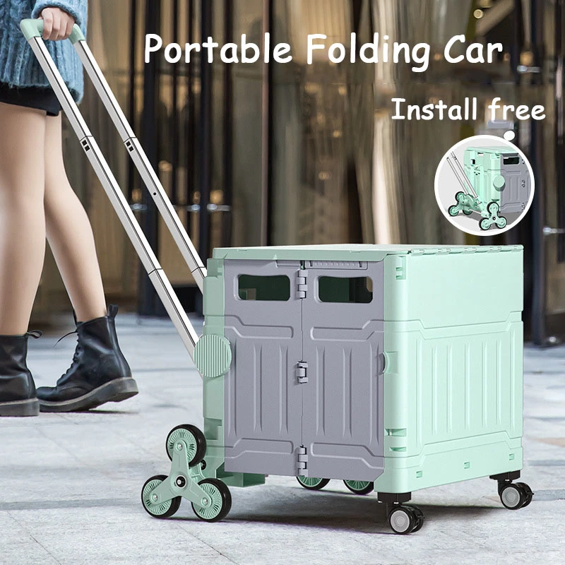 Grocery shopping trolley/home portable express picnic trolley/cargo trailer/folding shopping cart