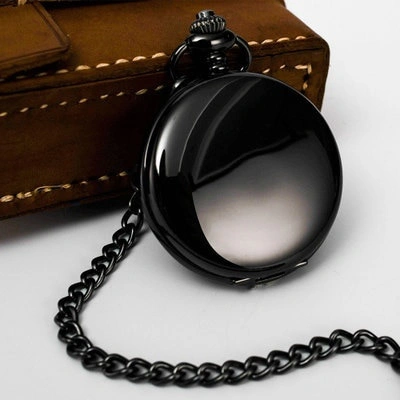Fashion 37CM Fob Chain Smooth Steel Quartz Pocket Watch Vintage Roman Nmber Dial Pendant Fob Watch Gifts Clock