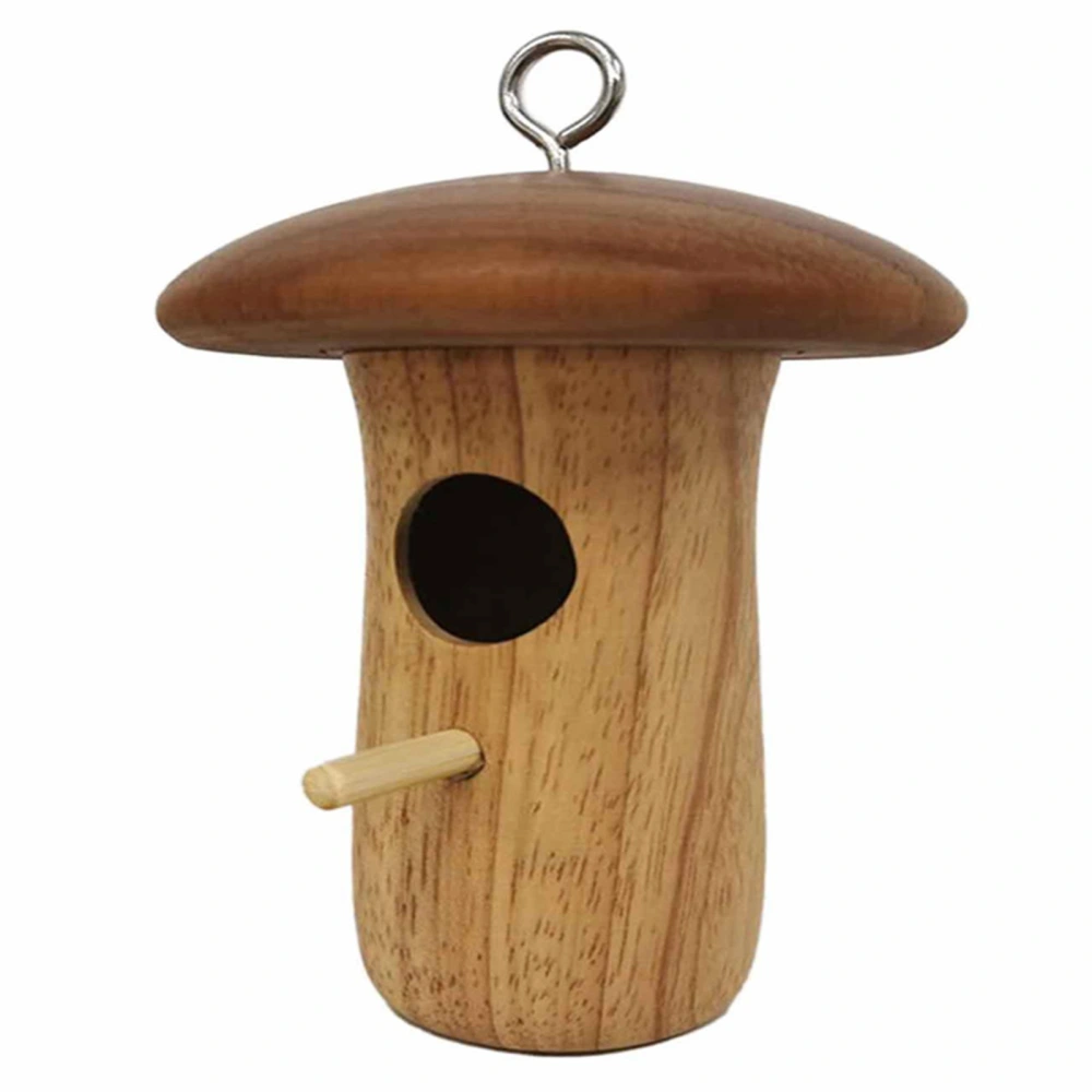 Natural Bird House, Outdoor Hanging Hummingbird Nest Wooden Bird House for Garden