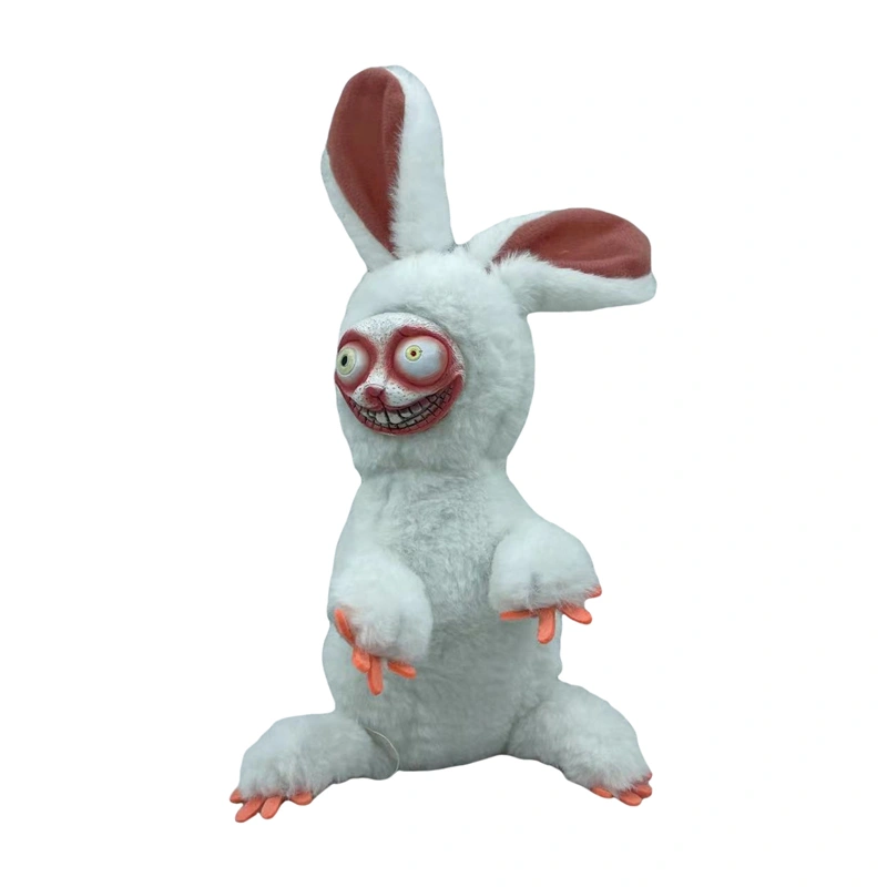 Easter Stuffed Cartoon Bunny Doll Scary Horror Rabbit Soft Plush Toys Home Decoration Easter Gifts for Kids Adults