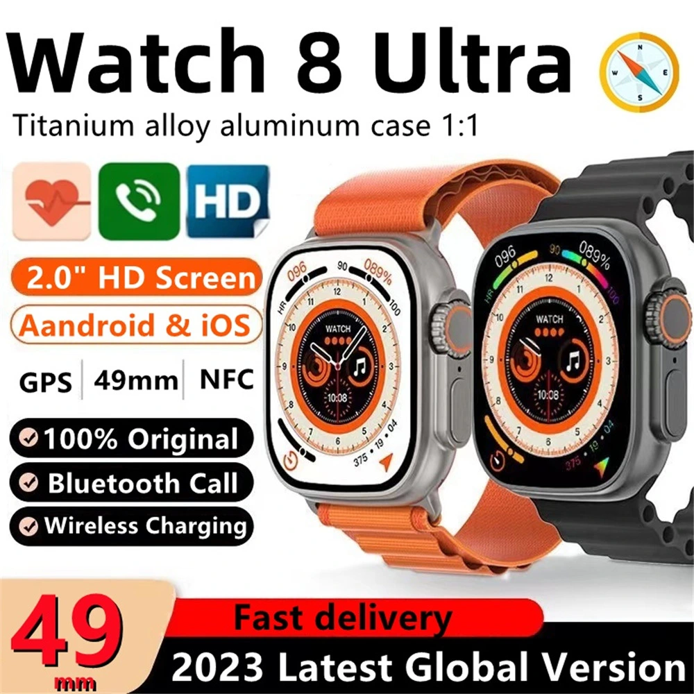 KD99 Smart Watch Ultra Bluetooth Talking 1.99-inch Color Screen Heart Rate Monitoring Sports Smartwatch for Iphone Android S8 S7