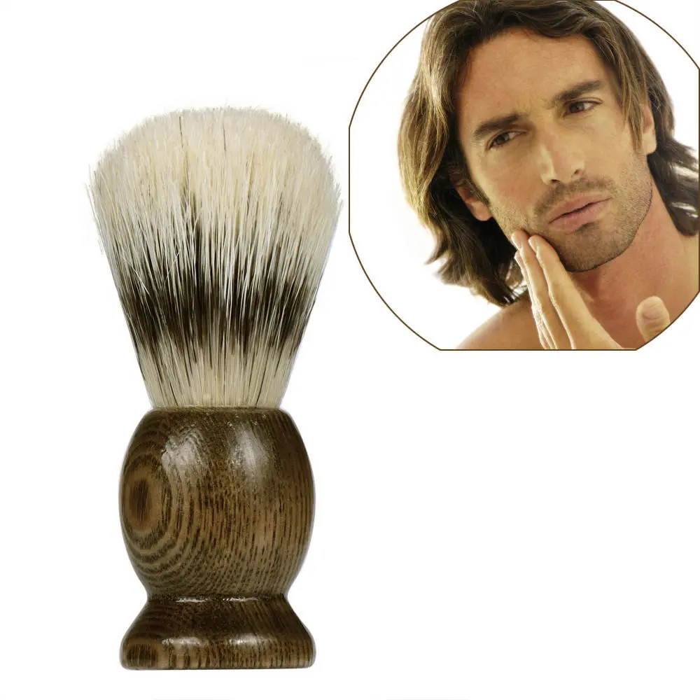 ZY Pure Hair Shaving Brush Wood Handle Best Shave Barber