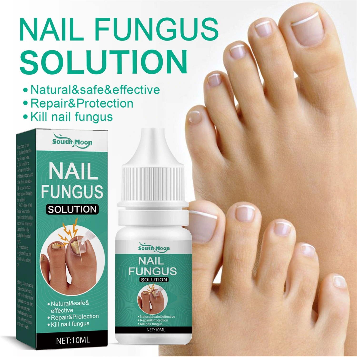 Nail Repair Essence Liquid Toenail Repair Treatment Nail Repair Solution for Damaged Fingernail and Toenail Repair