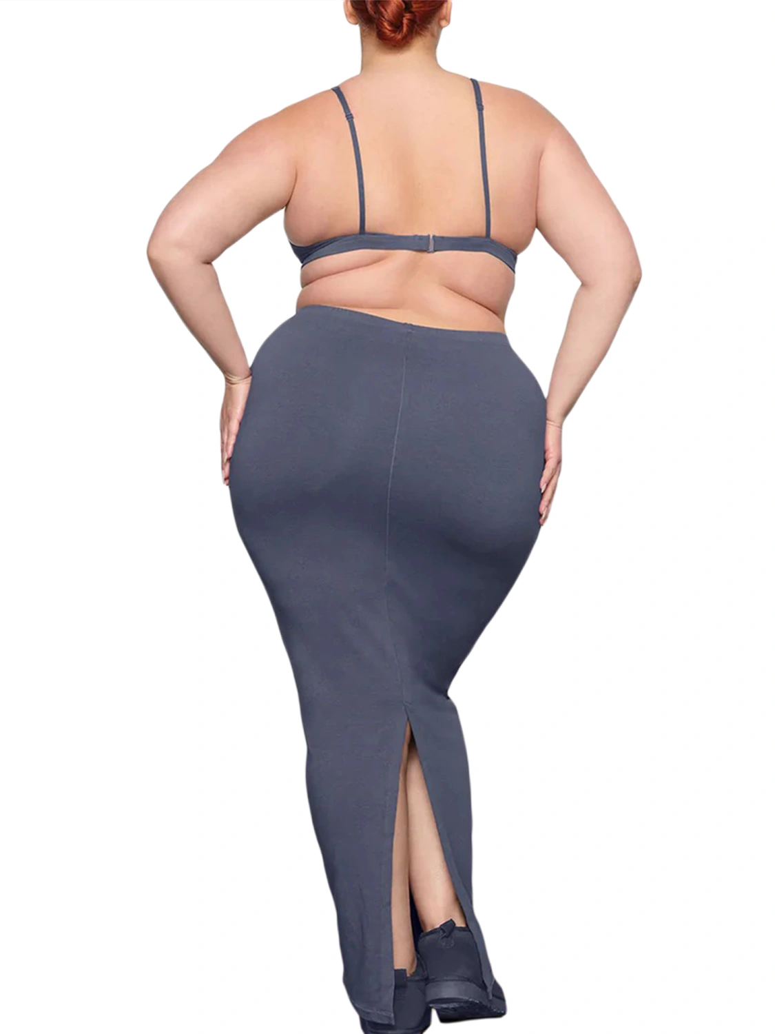Women's Summer Solid Color Fitted Cami Tops Long Bodycon Skirt Set