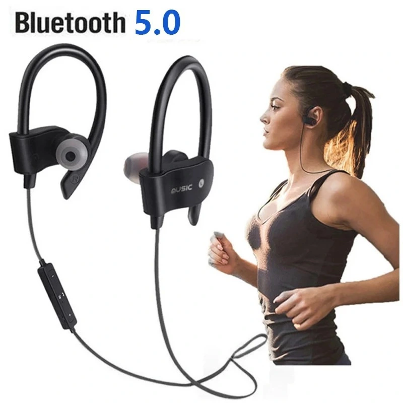 Wireless Bluetooth Headphone Sports Bluetooth Headset Music Stereo Earbuds Earphones with Mic In-ear for iPhone/Samsung Smartphones