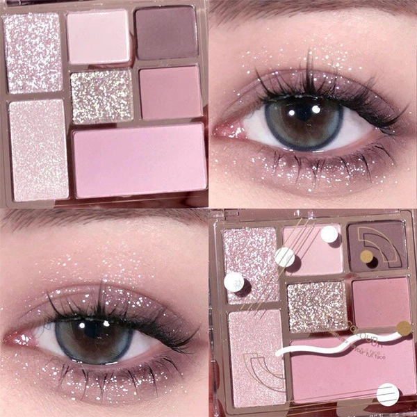 7 color Eye Shadow Palette Create A Dream Makeup Glitter Pearly Eyeshadow Palette Fashion Charming Eye Makeup Palette