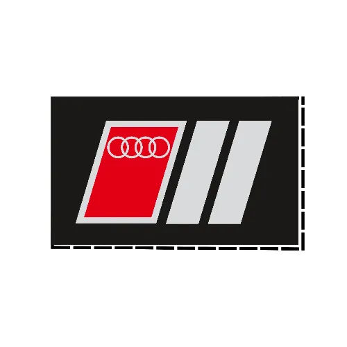 #6 audi flag 3x5ft