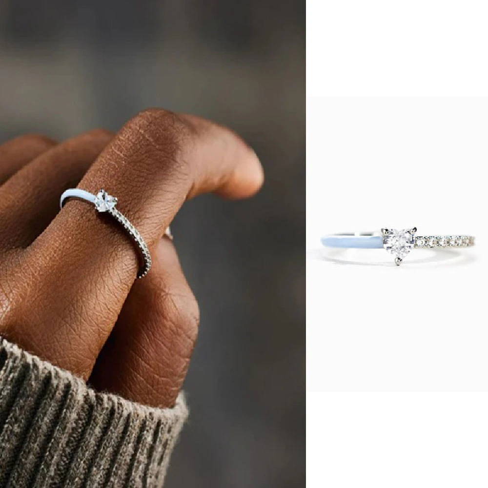 Light Luxury Temperament Love Cut Ring