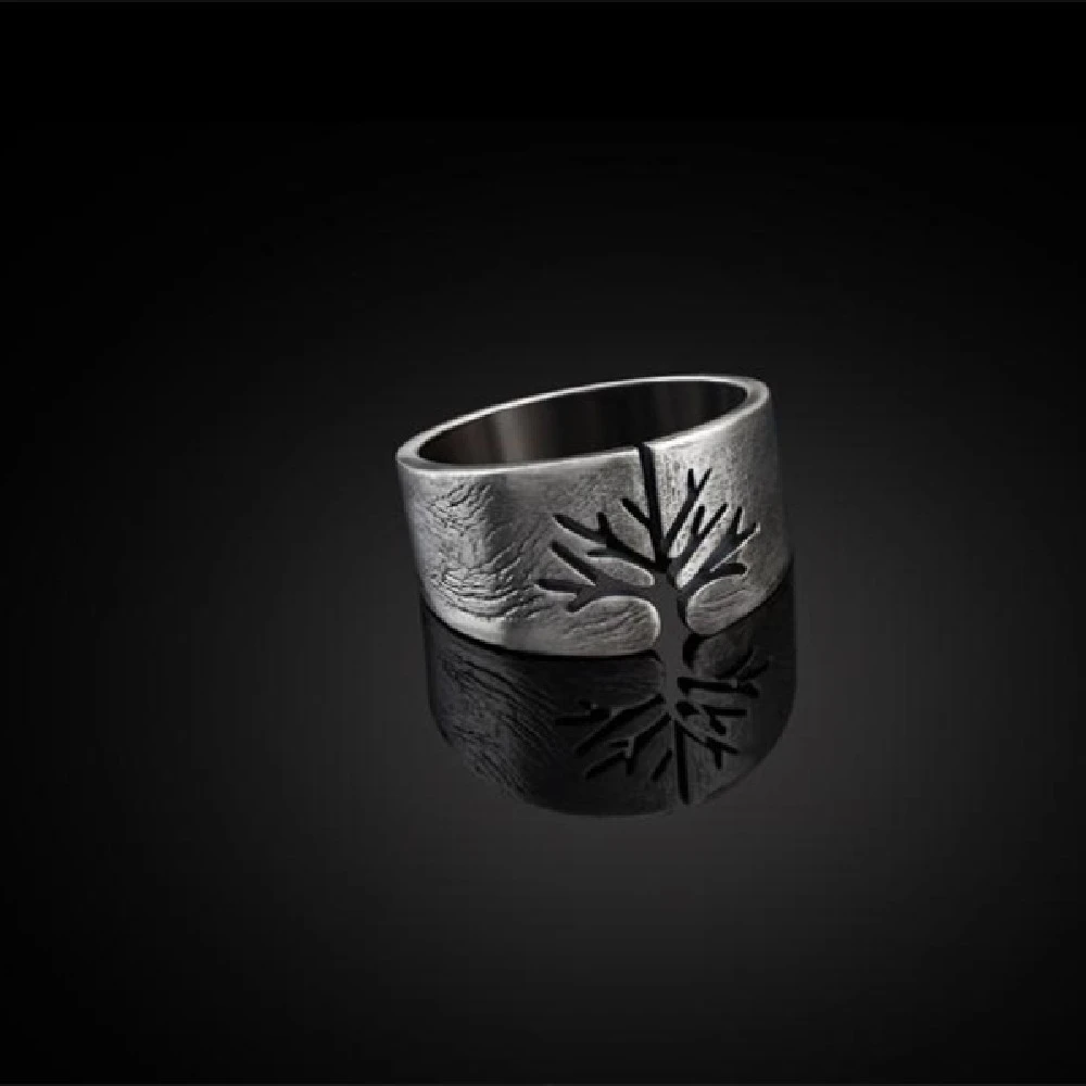 Titanium Steel Lucky Tree Ring