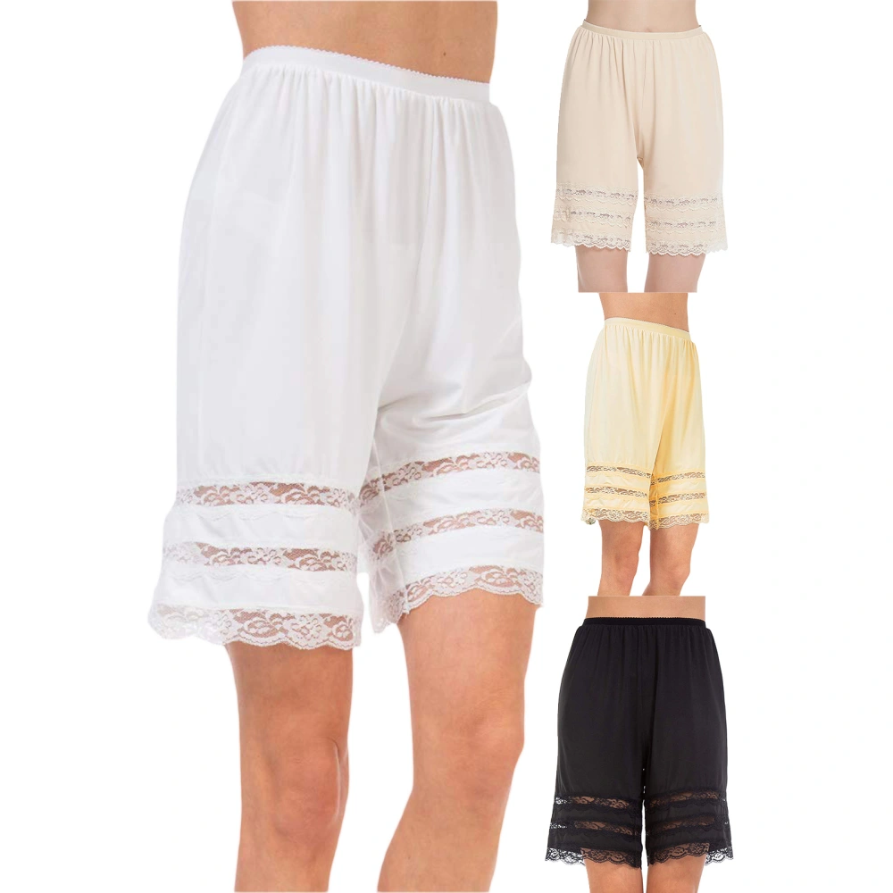 Women Lounge Shorts, Elastic Waist Lace Patchwork Summer Pajama Shorts