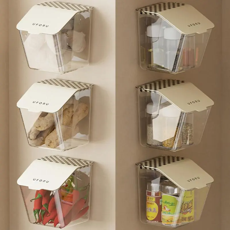 Ginger And Garlic Storage Basket Kitchen Punch-free Wall Hanging  Box