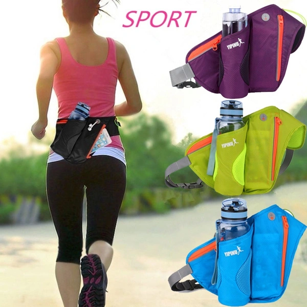 Multi-functional Zipper Pockets Running Water Bottle Bag Sports Pockets Running Pockets Outdoor Cycling Bags Waterproof Kettle Bags