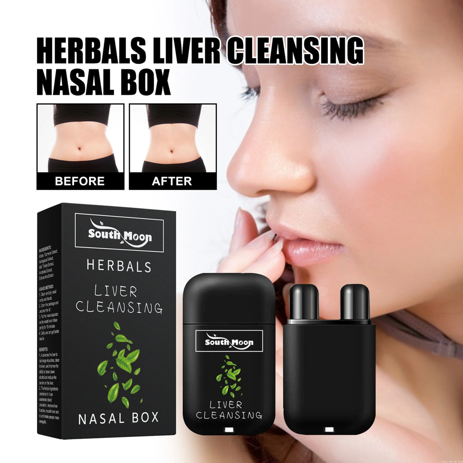 Herbal Liver Cleansing Nasal Box 5 Flavors Nasal Herbal Box Vegan Liver Cleanse Detox & Repair
