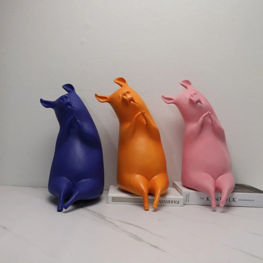 Modern Minimalist Pig Animal Shape Living Room TV Cabinet Decoration Ornaments