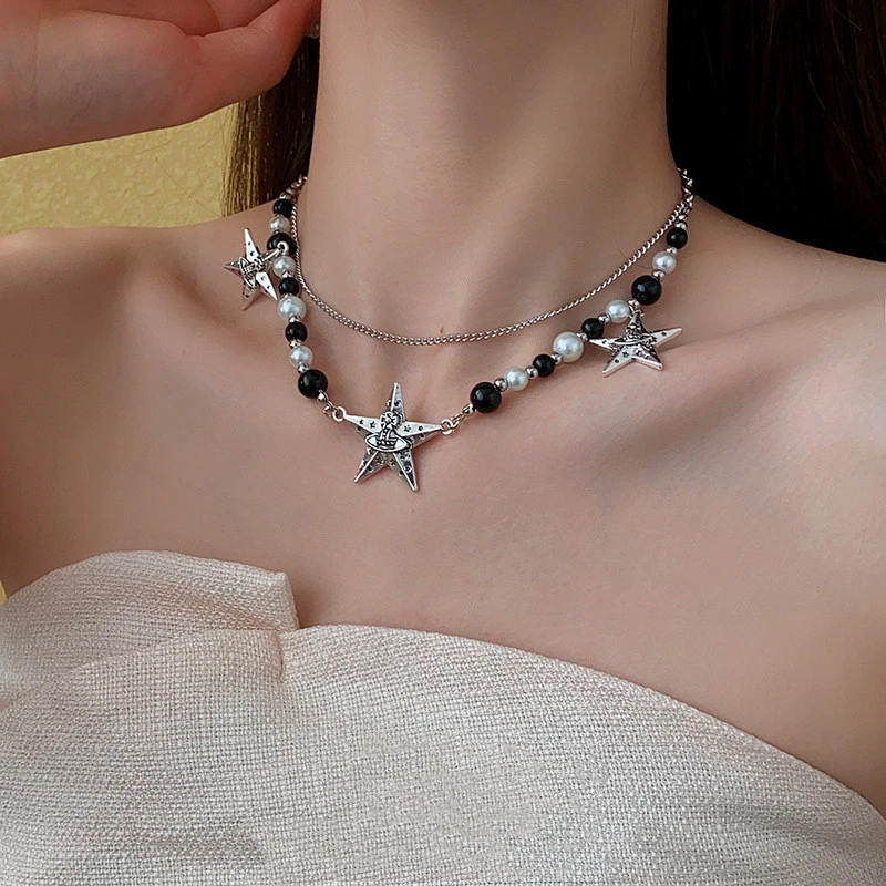 Pearl XINGX Double-layer Chain Necklace