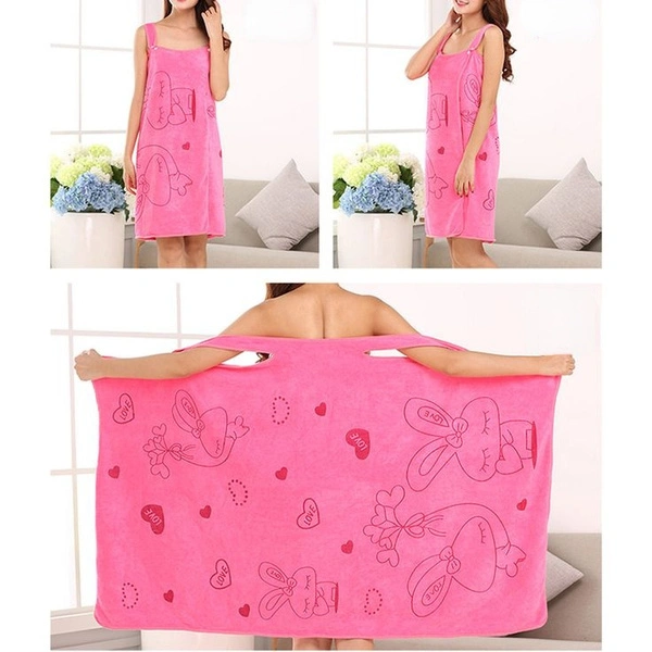 Ladies Sexy Can Wear Microfiber Beach Towel Bathroom Towel Quick-drying Magic Towel Hot Spring Bathrobe