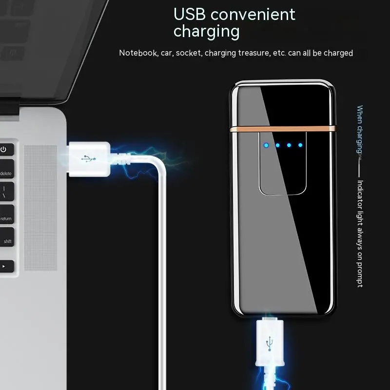 Windproof Touch Sensing USB Charging Cigarette Lighter