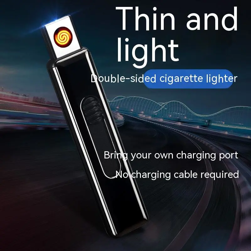 Windproof USB Double-sided Cigarette Lighter